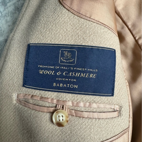 Babaton wool and cashmere jacket with hood - Picture 3 of 3